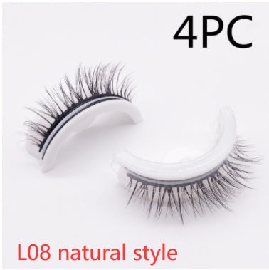 Reusable 3D Mink Lashes - False Eyelashes -  Self Adhesive -  Glue Free Makeup Eyelash Extension