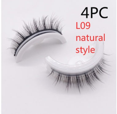 Reusable 3D Mink Lashes - False Eyelashes -  Self Adhesive -  Glue Free Makeup Eyelash Extension