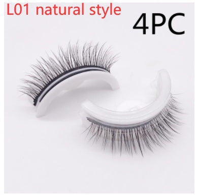 Reusable 3D Mink Lashes - False Eyelashes -  Self Adhesive -  Glue Free Makeup Eyelash Extension