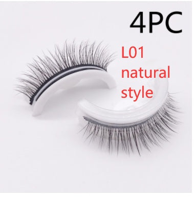 Reusable 3D Mink Lashes - False Eyelashes -  Self Adhesive -  Glue Free Makeup Eyelash Extension