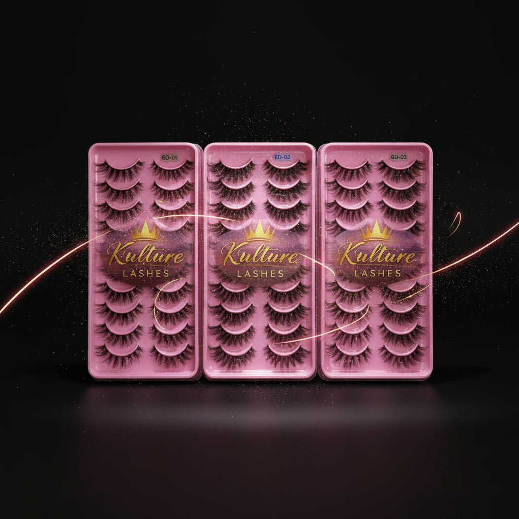 KB Lashes – 3D Mink Style Lash Set (Multiple Styles Available)