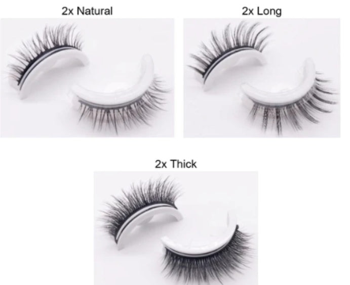 Reusable 3D Mink Lashes - False Eyelashes -  Self Adhesive -  Glue Free Makeup Eyelash Extension