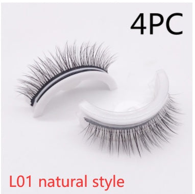 Reusable 3D Mink Lashes - False Eyelashes -  Self Adhesive -  Glue Free Makeup Eyelash Extension