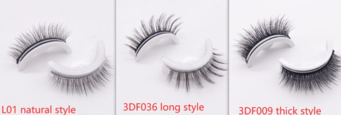 Reusable 3D Mink Lashes - False Eyelashes -  Self Adhesive -  Glue Free Makeup Eyelash Extension