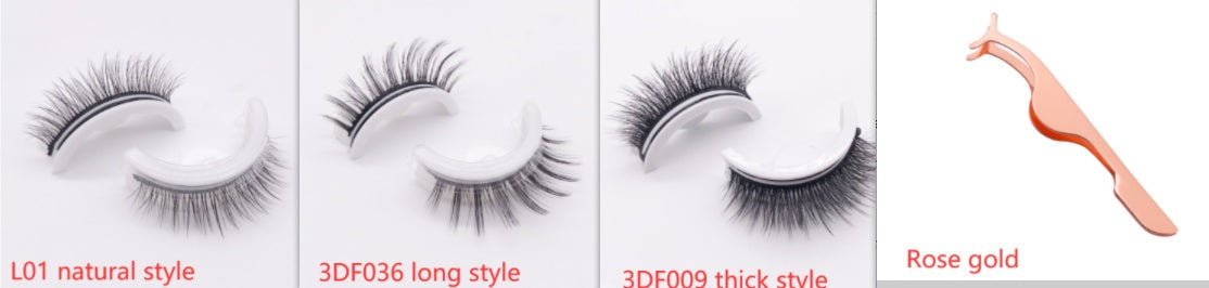 Reusable 3D Mink Lashes - False Eyelashes -  Self Adhesive -  Glue Free Makeup Eyelash Extension