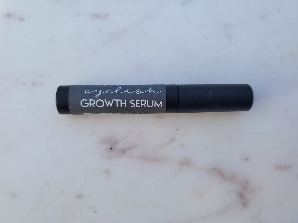 Eyelash Growth Serum | Grow Stronger Longer Thicker Eye Lashes | Eyebrow Hair Growth | With Mascara Spoolie | All Natural Eyelash Lengthen